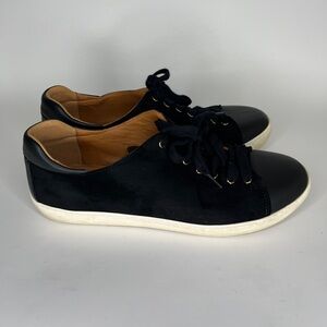 Les Souliers Sezane Shoes Lace Up Casual Sneakeers Women Size 40 US 9 Suede